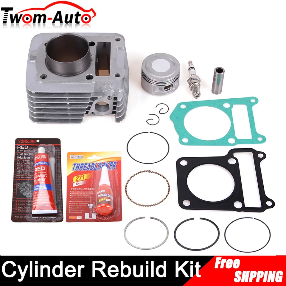 Kit de reconstrução de extremidade superior de anéis de pistão cilindro Big Bore para Yamaha TTR125L 2000-2008 - Imagem 3 de 4