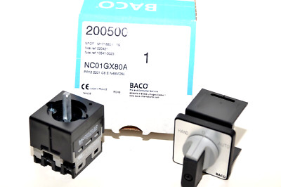 PR12 Nockenschalter / Umschalter 22 mm von BACO NC01GX80A, Voltmeter Switch, NOS