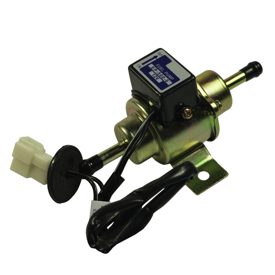 CHROME Gas Diesel Electric Fuel Pump 1/4 Tubing 3-5 PSI Universal Low Pressure E - Foto 6