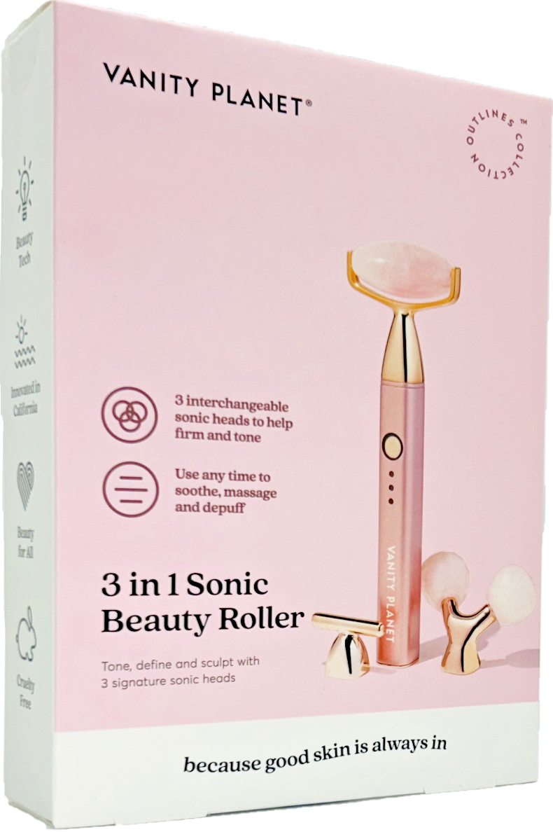 Vanity Planet 3 in 1 Sonic Beauty Face Roller Tone Define Sculpt