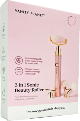 Vanity Planet 3 in 1 Sonic Beauty Face Roller Tone Define Sculpt Massage  Depuff