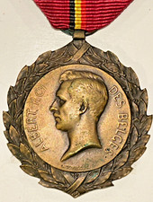 Belgium WWI Medal of National Recognition 1914-1918 – King Albert I – Original
