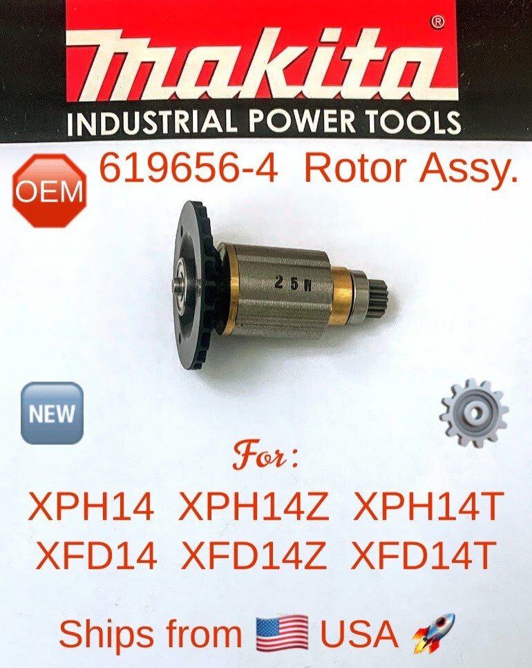MAKITA 619656-4 OEM Rotor Assy for XPH14 XPH14Z XFD14 XFD14Z 