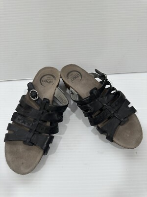 ABEO Women's Paula 8M Leather Black BIO Neutral Footbed