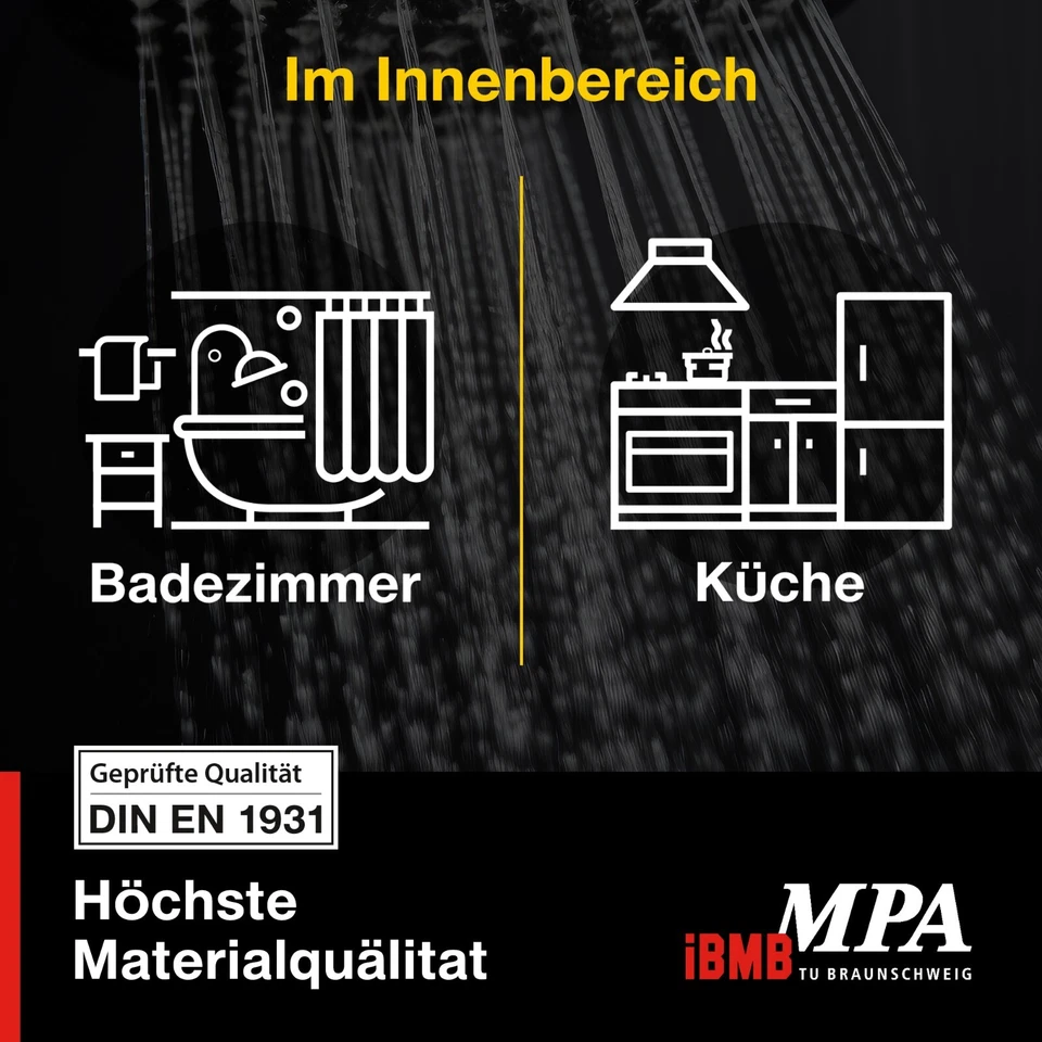 Abdichtung Set Dichtband Dichtbahn Innenecke Dichtset Bad Dusche Flüssigfolie  - Bild 3 von 4