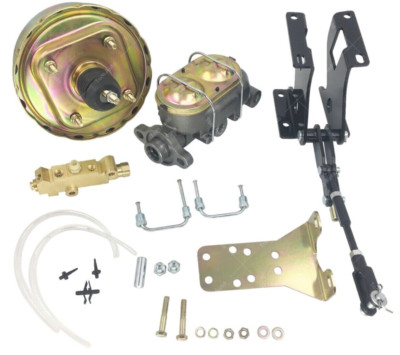 8'' Dual Power Brake Booster Conversion Disc Drum Kit For 1967 - 1972 Chevy Truck