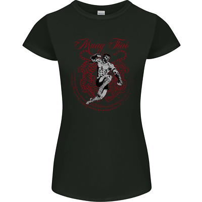 Muay Thai Tiger Warrior MMA Martial Arts Womens Petite Cut T-Shirt
