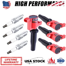 4 Ignition Coils + 4 Spark Plugs for Ford Escape Transit Focus 2.0L 2.3L UF621