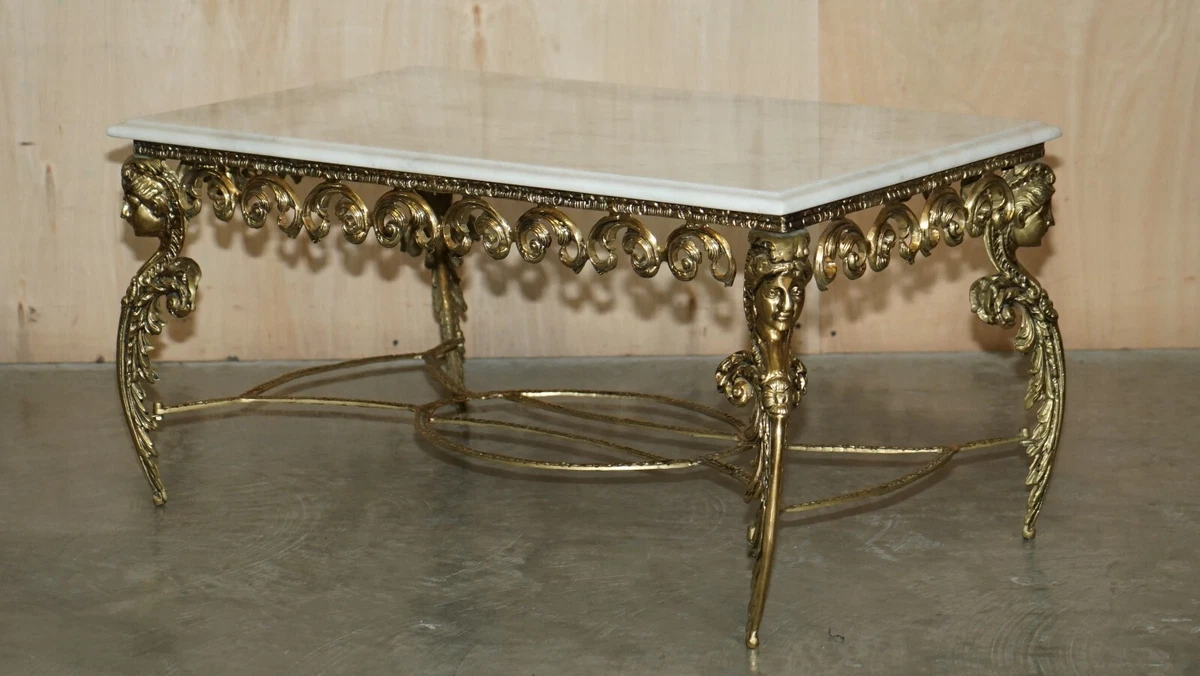Antique marble coffee sale table