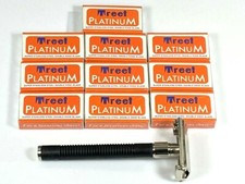 100 Treet Platinum double edge razor blades W butterfly safety razor