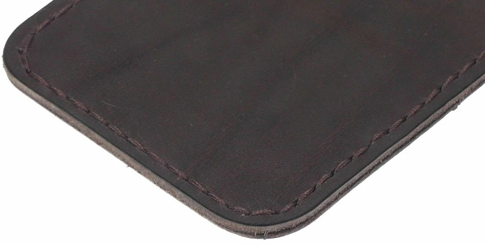 SLIM CHIC LEATHER CASE COVER HAND SEWN OF FINEST COWHIDE SLEEVE POUCH FOR PHONES - Image 3 of 4