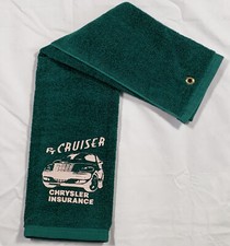PT Cruiser Chrysler Insurance Terry Golf Towel Green