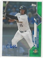 2020 Topps Pro Debut Canaan Smith Green Parallel Autograph Auto #/99 Riverdogs