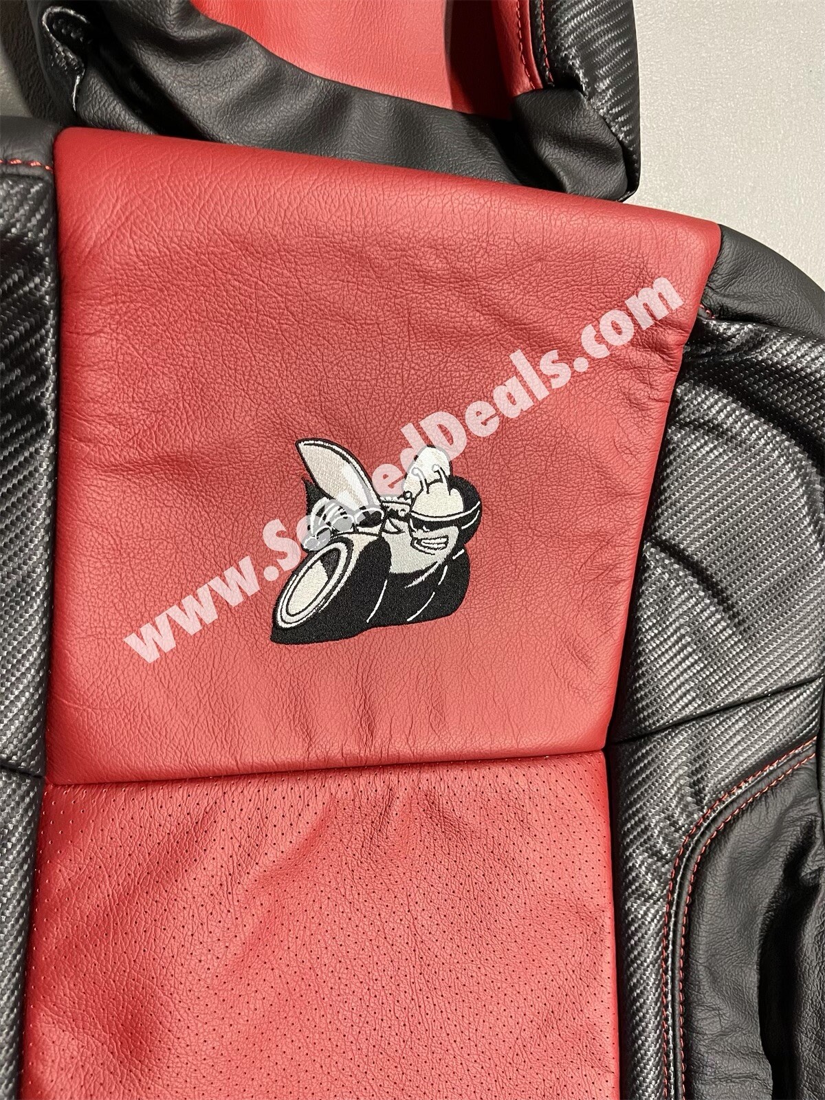 Mopar Dark Red Leather Seat Covers for 201523 Dodge Charger w/ Scat Pack Logo eBay