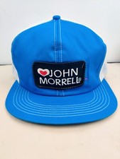 Vintage K Products USA MADE John Morrell sausage Meat Patch Trucker Hat Snapback