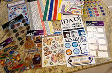 New Scrapbook Stickers Lot of 11 Sticko and Misc Borders Frames Stickers Family