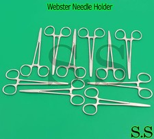 Premium Grade Pack of 12 Webster Needle Holder 5" Dental Surgical Instruments