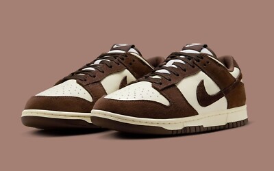 Nike Dunk Low Retro SE Men's Pale Ivory Baroque Brown Sports Sneaker FQ8249-104