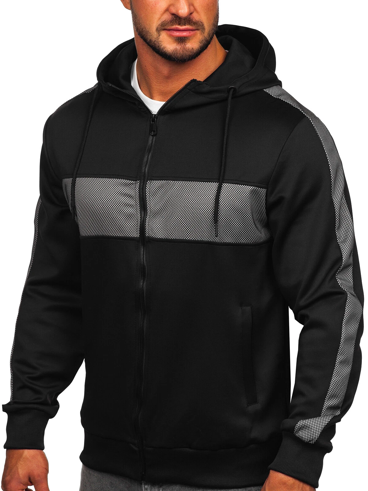 SACAI Felpa con cappuccio pullover felpa con cappuccio uomo fantasia BOLF