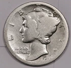 Photo of a 1917-D Mercury Dime from an eBay listing that sold on Jul 15, 2026