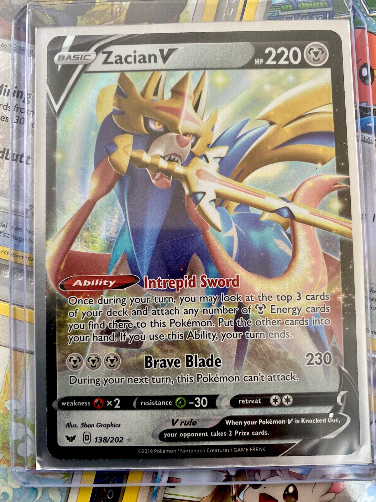 Zacian 139/192 holo Values - MAVIN