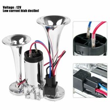 150db Dual Trumpet Air Horn Compressor 12v Ultra Loud For Car Truck Train Boat 150db Dual Trumpet Air Horn Compressor 12v Ultra Loud For Car Truck Train Boat