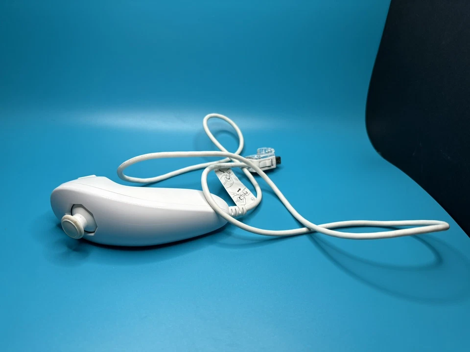 Nintendo Wii Official Authentic OEM White Nunchuck Controller RVL-004 Tested - Image 2 of 4