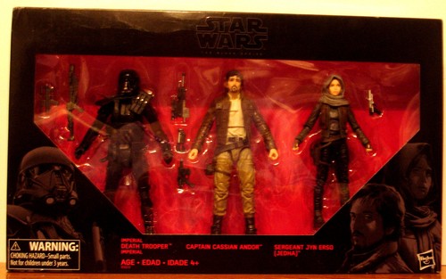 Set of 3 STAR WARS 6 inch Action Figures The Black Series and Accessories