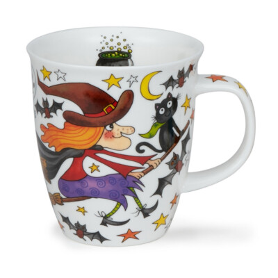Dunoon Mugs - Nevis SPOOKY WOOKY WITCH - 480ml / 16.23oz - Fine Bone China Mug