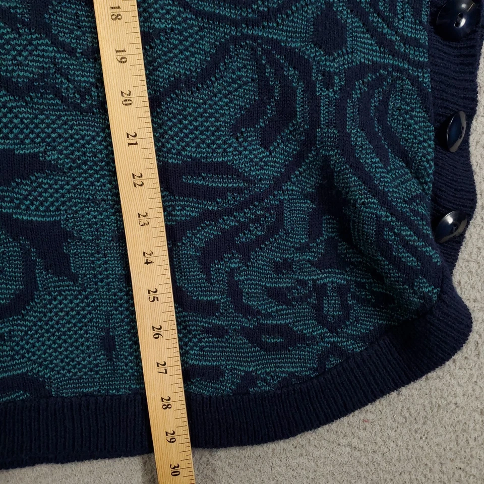 Catherines Suéter Capa Poncho Mujer 2X 3X Azul Floral Capucha Chal Pullover Foto 3 de 4