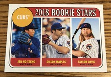 Tseng/Maples/Davis 2018 Topps Heritage Rookie Stars Cubs  #297 *5703*