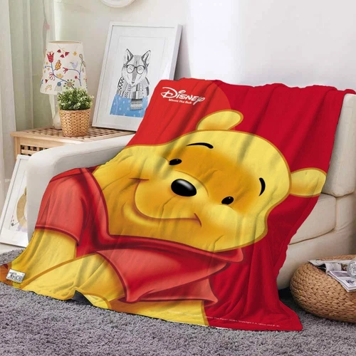 Manta de franela para niños 3D Winnie Pooh manta de dormitorio manta para dormir regalo - Imagen 2 de 13