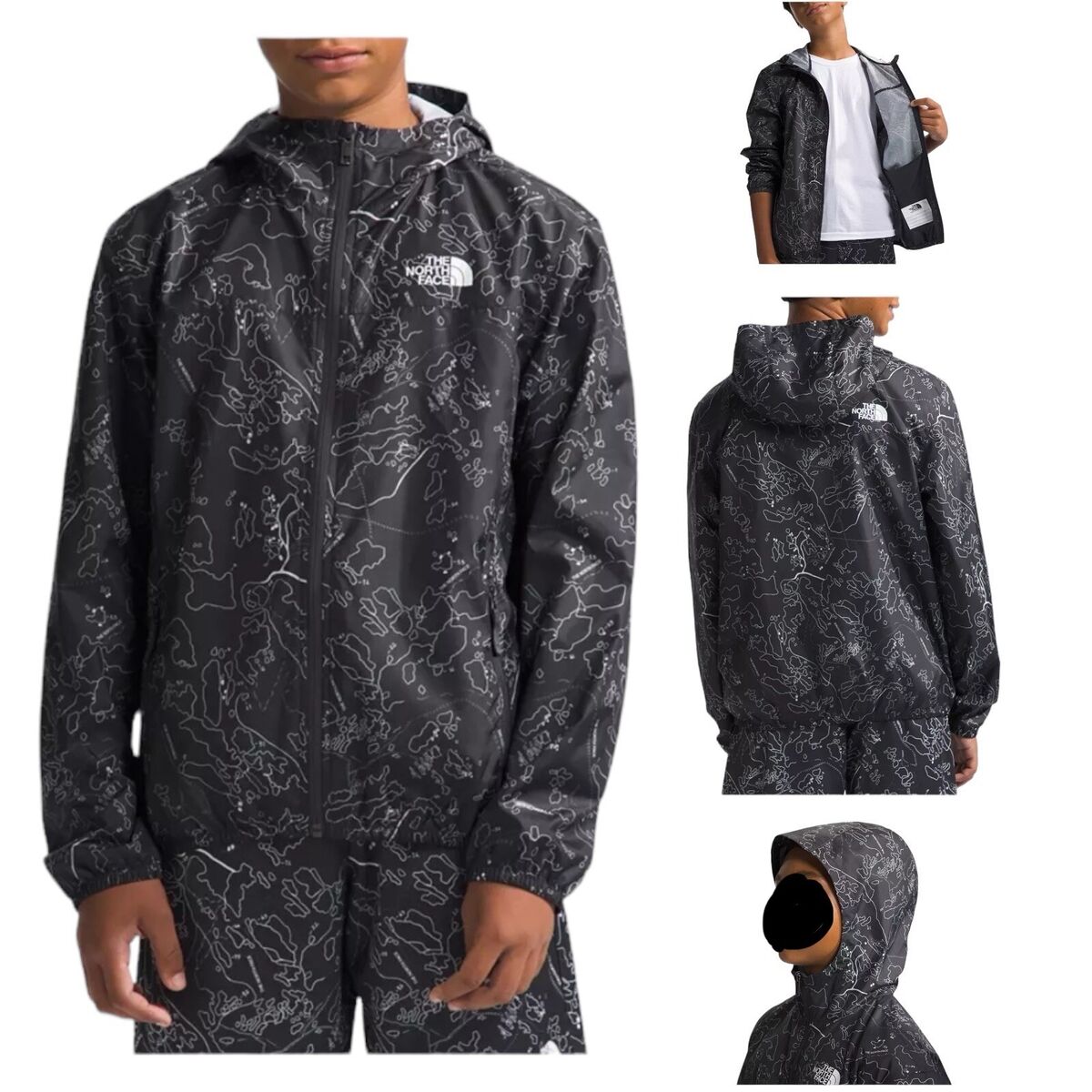 The North Face Never Stop Hooded WindWall Jacket Asphalt The North Face Never Stop Hooded WindWall Jacket Asphalt