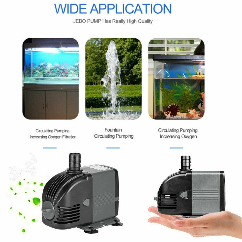 Adjustable Flow Aquarium Pump Water Submersible Fish Tank Fountain Pond Marine - image 2 of 4