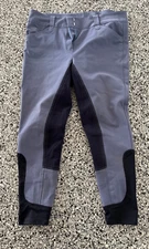Women's Piper by Smartpak Full Seat Riding Breeches Pants Light Blue Size 34R 