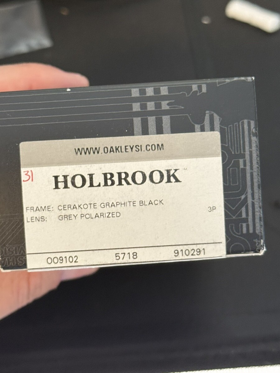 Oakley SI Holbrook Cerakote Graphite Black Grey Polarized Lens