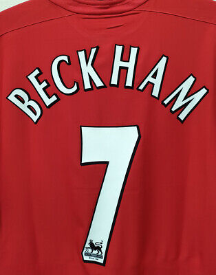2002-03 Manchester United Home S/S No.7 BECKHAM Premier 2002-03 Manchester United Home S/S No.7 BECKHAM Premier