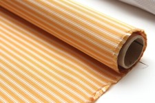 100 silk Hard silk Orange Stripe Silk Fabric Piece 35"Lx27"W F402