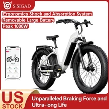 SISIGAD 26 * 4.0" Fat Tire Electric Bike 1200W(Peak) Motor Ebike for Adults US