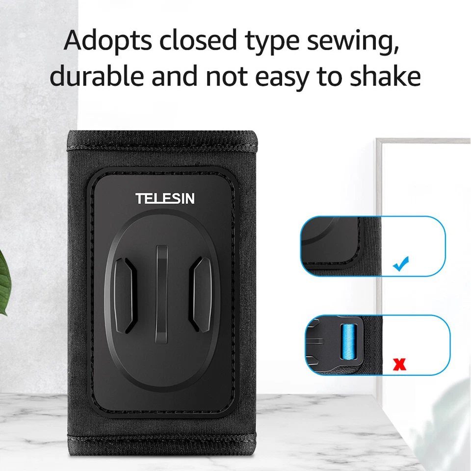 TELESIN Camera Backpack for Go Pro 8/7/6/5 SJCAM Action Cameras T9K7 - Image 4 of 4