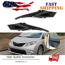 For Toyota Sienna Front Windshield Wiper Side Cowl Extension Cover Trim 2011-20