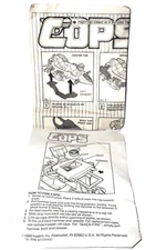 ***BOTH instructions ** C.O.P.S n Crooks 1988 ROADSTER instruction sheet vintage