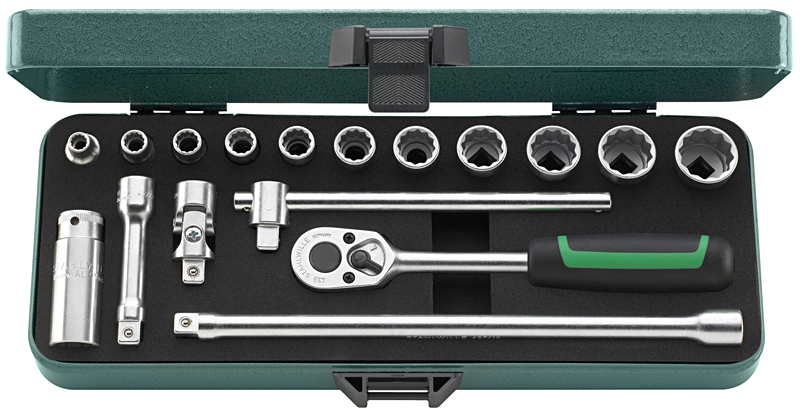Stahlwille 45a/12/5 3/8"" Drive 17 Piece Bi-Hexagon Socket Set AF
