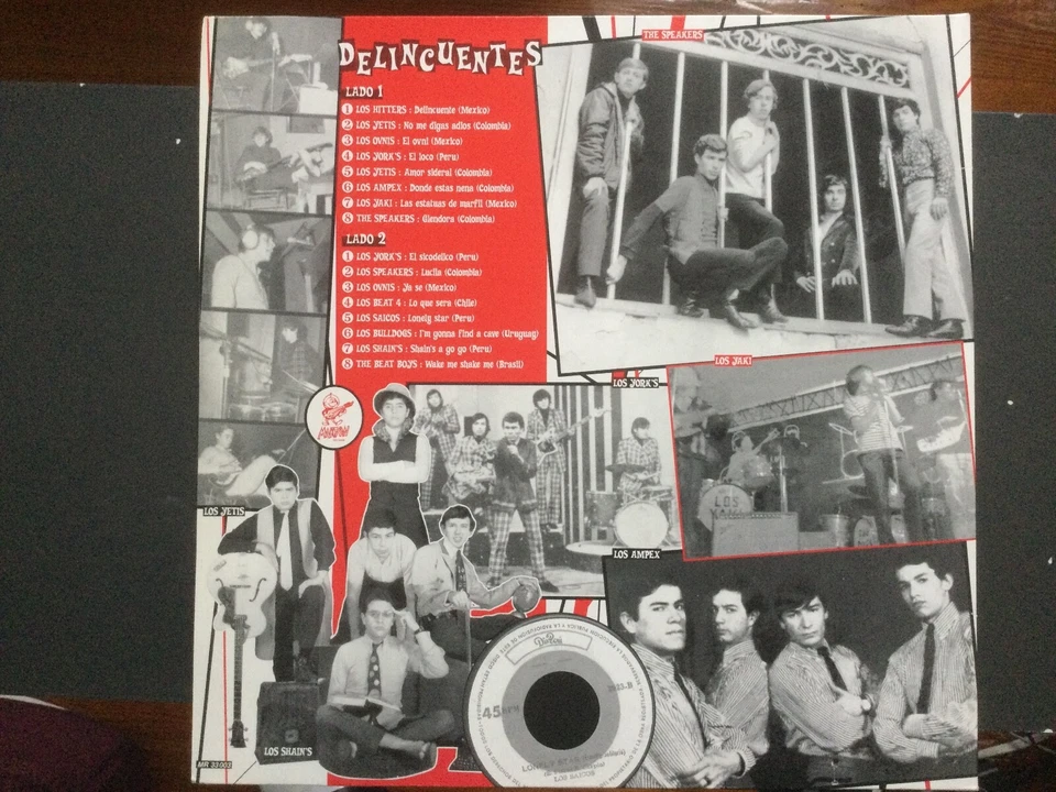 Delincuentes LP V/A Jovenes Latin America Punk Go-Go Beat Garage Rock Nuggets - Image 3 of 4