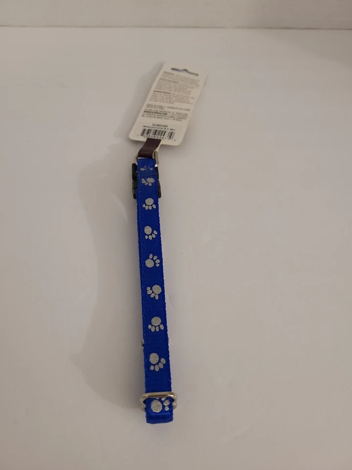 Petmate Reflective Nylon Adjustable Collar Small 3/8”x8/14” Royal Blue - Image 3 of 4