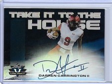 2018 Leaf Valiant DARREN CARRINGTON II TITTH Navy Prismatic Auto RC 21/25 WR