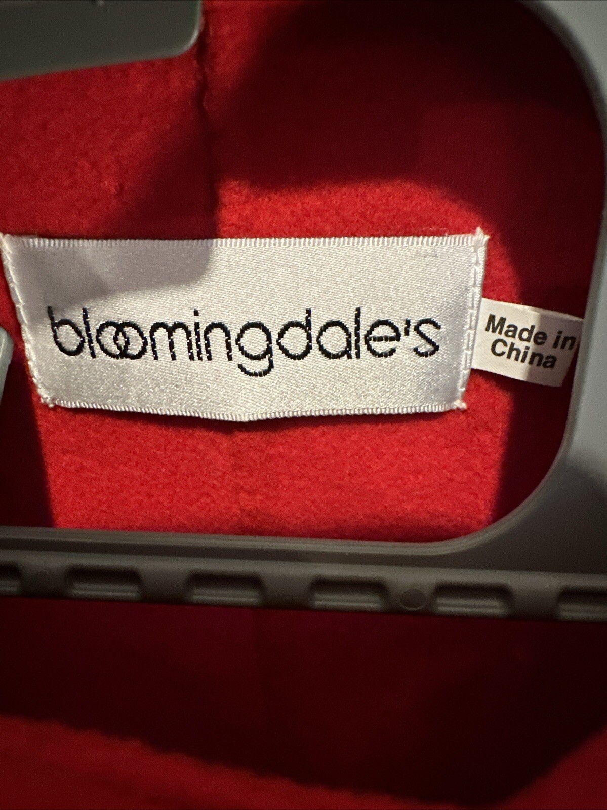 Bloomingdale’s Coat Solid Red Button Long Sleeve … - image 7