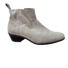 Vionic Vera Soft Suede Ankle Booties Gray Greige Water Resistant Women  s Size 11