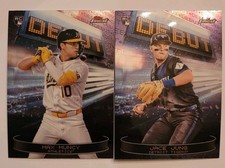 2025 Topps Finest 2 Card Debut RC Lot Jace Jung #D-5 & Max Muncy #D-17