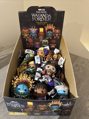 Lot Of 30 Marvel Black Panther Wakanda Forever Backpack Clips Collector Full Set
